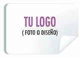 100 Pegatinas Personalizadas Multiusos | Etiquetas Personalizadas para Regalos, Eventos, Logo, Libros y Packaging | Stickers Personalizados (Rectangular)