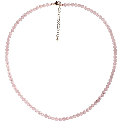 Lightock Simple Choker Necklace for Women Real Stone Crystals Necklaces 4mm Beaded Choker Jewelry...