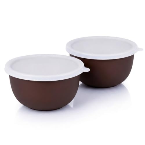 Image of Zaib Stainless Steel Microwave Safe Serving Bowl 500 ml, 14 cm
