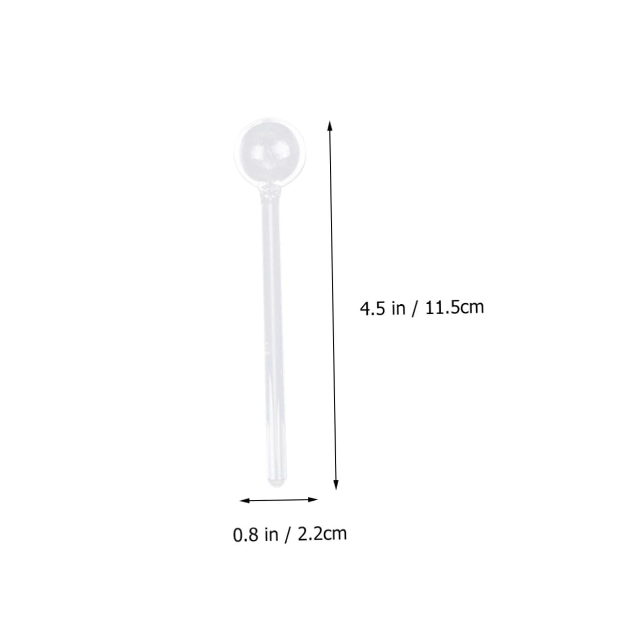 Alipis 18piezas Cucharas De De Mango Para Café y De Utensilios De Cocina Transparentes Para Bebidas y Postres