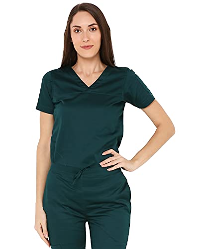 Image of Associated Uniforms Womens Cotton Slim Fit Scrub Suit with Lycra /Spandex /Stretch feel (LYCO)
