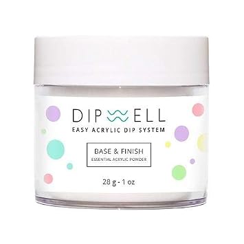 Nail DIP Powder, Pink & White, French Style, Dipping Acrylic For Any Kit or System by DipWell Base & Finish