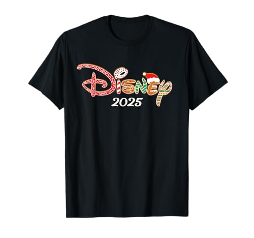 Disney Holiday Christmas Vacation Trip Gingerbread Logo 2025 T-Shirt