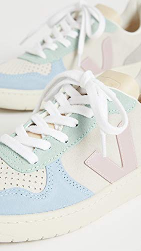 Image of Veja Women's V-10 Sneakers, Multico /Natural /Babe, 6 Medium US
