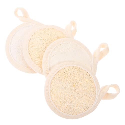 OATIPHO 4Pcs Face Scrub Pads Soft Exfoliating Facial Loofah for Deep Cleansing and Skin Smoothing Comfortable Scrubber for All Skin Types Easy to Use Face Care Tool