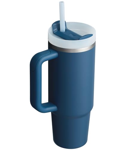 stanley quencher h20 tumbler with handle and straw 30 oz  flowstate 3-position lid  cup holder compatible for travel  insulated stainless steel cup  bpa-free  stargaze