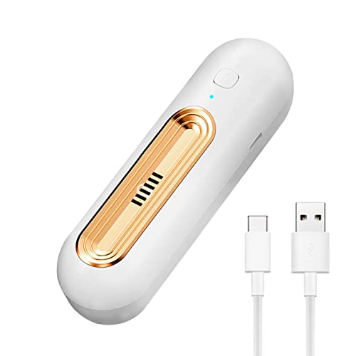 QOTSTEOS Desodorante para nevera, generador de ozono iones negativos aire refrescar refrigerador desodorizador hogar 2 engranajes mini USB (oro)