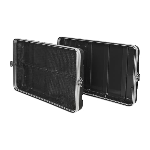 Image of Sound Town Lightweight 6U PA DJ Rack /Road Case with 5U Rack Space, ABS Construction, 19 inch Depth, Retractable Handle, Wheels and Heavy-Duty Latches (STRC-A6UT)