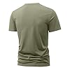 Shirts for Men Shirt Ultra Comfortable Textured Breathable Refreshing Silky Pocket T Shirt (Khaki, 2XL) #3