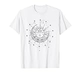 Mond Mandala mit Sonne und Sterne Spirituell