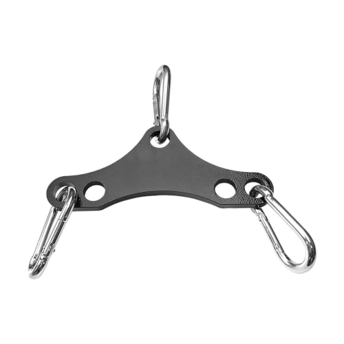 Adaptador de cable para poleas de fitness con 2 ganchos para espalda