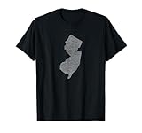 The perfect New Jersey design. Simple, clean and fresh. This state graphic shows New Jersey state outline in white. Perfect for men, women and kids who call NJ home. Makes a great gift to remind anyone of their heritage. Jersey proud. Faded out white...