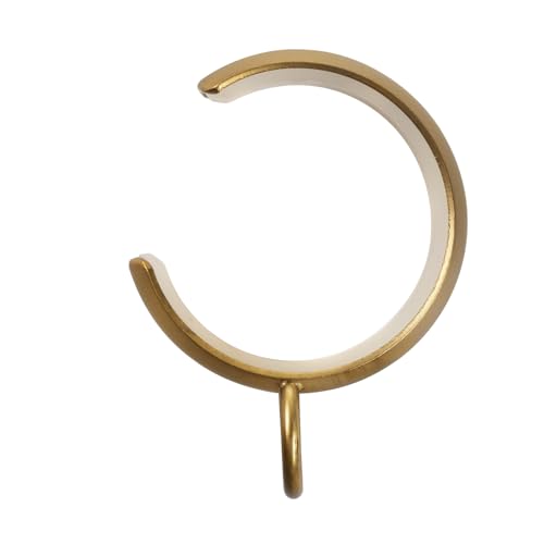 Image of TWOPAGES 10 Pcs C Shaped Bypass Burnished Brass Curtain Rings