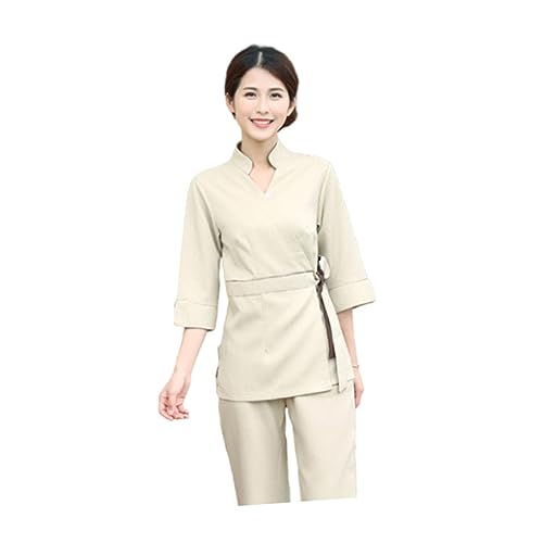Uniforme de travail femme respirant avec pantalon long coton M