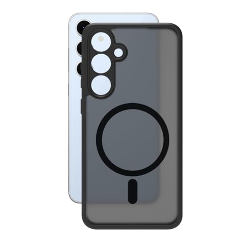 Image of Mobile Back Cover for Samsung Galaxy S24 FE 5G, Matte PC & Side Black TPU Case, Scratch-Resistant Bumper Back Case Cover (Galaxy S24 FE)