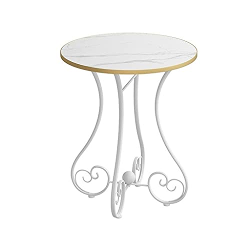 Petite table ronde salon en fer forgé table d'appoint chevet - 2