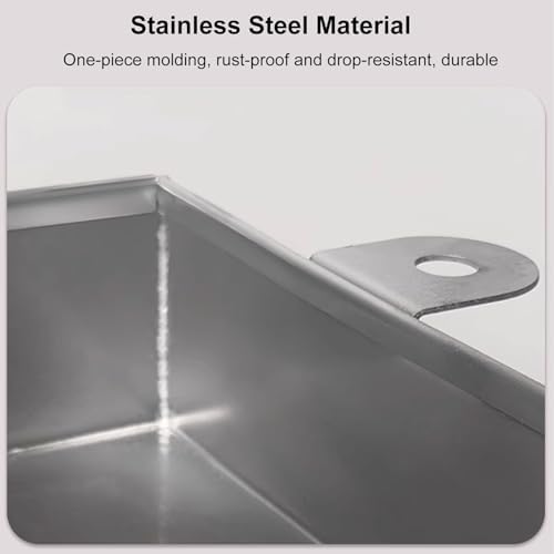 Leak-Proof Stainless Steel Drip Pan for Window AC & Mini Split Units - Durable Drain Tray with Raised Edge, Dishwasher Safe, Essential Air Conditioner Accessory,100x50cm/39x20in