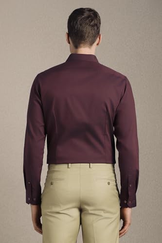 Image of Louis Philippe Men's Slim Fit Easy to Iron Everyday wear Premium Cotton Full Sleeve Solid Formal Shirt