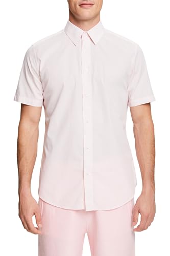 ESPRIT Chemise Homme en coton à manches longues coupe ajustée casual