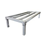 F&L Heavy-Duty Aluminum Dunnage Rack – 1850 lb Capacity, All-Welded Storage Platform for Warehouses, Restaurants, Retail & Industrial (48