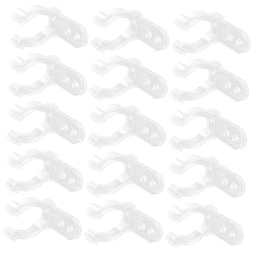 NULYLU 100pcs Silicone Led Bracket u Clips Screws Fluorescent Tube Clamp Mounting Clips for Living Room Decor