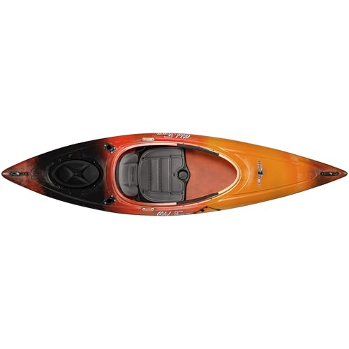 Old Town Heron 9XT Solo Sit-Inside Recreational Paddle Kayak, 9 ft 6 in, Lava