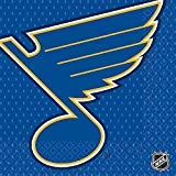Amscan St. Louis Blues Party Napkins - 6 1/2' x 6 1/2' | Pack of 16