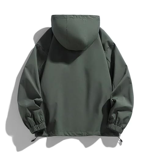 Veste softshell légère camping homme trench imperméable à capuche - 2