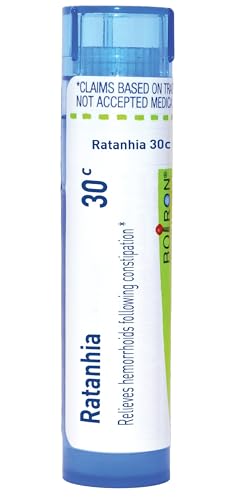 Boiron Ratanhia 30C for Hemorrhoids Following Constipation - 80 Pellets