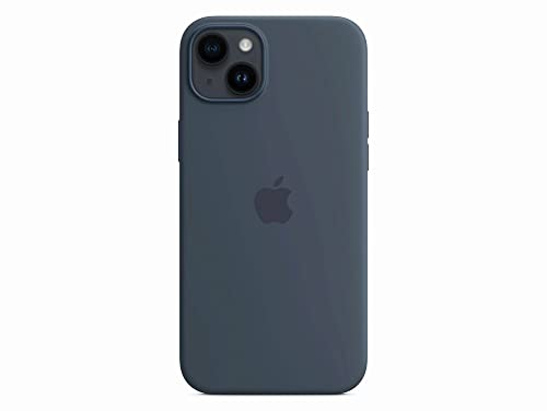 Image of Apple iPhone 14 Plus Silicone Case with MagSafe - Storm Blue