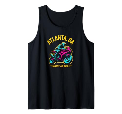 Diseño de carreras de motocicletas Atlanta GA Sport Bike Camiseta sin Mangas