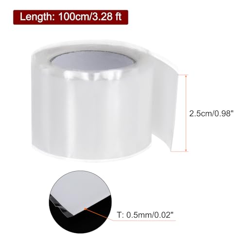 Image of HARFINGTON 2 Rolls Self Fusing Silicone Tape 1 inch x 3ft x 0.02 inch Waterproof Sealing Plumbing Rubber Tape for Water Pipe Hose Leak Silicone Grip Repair Seal, White