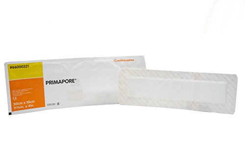 Smith+Nephew Primapore Adhesive Non-Woven Wound Dressing, 11 3/4 x 4
