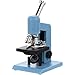 LUOZZY Simulation Microscope Toy Mini Dollhouse Microscope Model Realistic Microscope Ornament, Blue