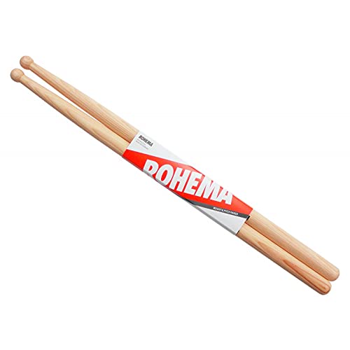 Rohema RM1 Marching Sticks Hickory Drumsticks mit Holzspitzen