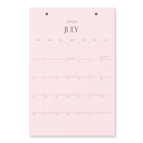 Karto Versatile Calendar 2026-2027 6x9 in - All Pink