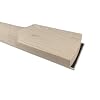 Vetimobato Maple Electric Guitar Neck 24 Fret 25.5inch Rosewood Fretboard Bolt on Heel Guitar Neck Replacement(Black Headstock Dot Inlay Fretboard with Binding)