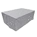 Housse Salon de Jardin Housse Table de Jardin 140x100x100cm 420D Oxford Tissu bache Table de Jardin Imperméable, Coupe-Vent, Anti-UV, Résistance au déchirement Housse bache Salon de Jardin Argent
