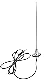 Retro Manufacturing MF-6585-OV-C Chrome OE-Style Universal Replacement Antenna for Chevrolet for Ford