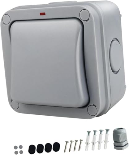 Sistema de timbre con botón pulsador IP66, impermeable, para pared, garaje, puerta, control de acceso para el hogar, el almacén al aire libre (BE301)