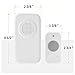 Newhouse Hardware WCMB White Battery-Powered Wireless Door Chime Kit | Battery-Operated Doorbell Chime | Ring Doorbell for Classroom, Home, and Office | Adjustable Volume and Expanded Chime Selection