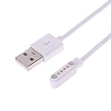 Itlovely Charger for KW88 KW18 GT88 G3 Smartwatch USB 4 Pin Magnetic Charging Cables