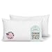 Pillowflex Premium Polyester Filled Pillow Form Inserts - Machine Washable - Oblong Rectangle King - Made in USA (21x37 Pack of 2)