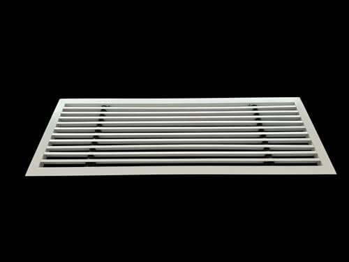 Image of Premium Central air Conditioning Grille- Linear Bar Grilles - Aluminium Powder Coated Grill, Ventilation Grill, Home Grill, ac Jali, Grill for Wall, Sidewall and Ceiling (20 inch * 6 inch)