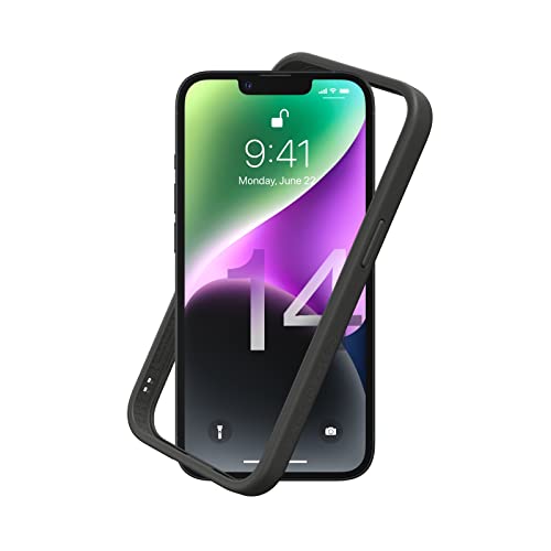 RhinoShield Bumper Case Compatible with [iPhone 14] | CrashGuard NX - Shock Absorbent Slim Design Protective Cover 3.5M / 11ft Drop Protection - Graphite