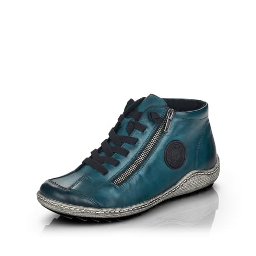 Remonte Damen Low-Top Sneaker R1498, Frauen Halbschuhe,lose Einlage,schnürer,Business,Freizeit,straßenschuhe,Strassenschuhe,blau (12),42 EU