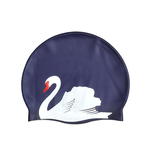 フィットネス キャップ パンダ スワン 滑り止め シリコン ロングヘア 大人 水泳 シンプル スイム 伸縮性 鯨 スワン フィットネス 水泳帽 レディース スポーツ スイミング ジム キャップ スイミング