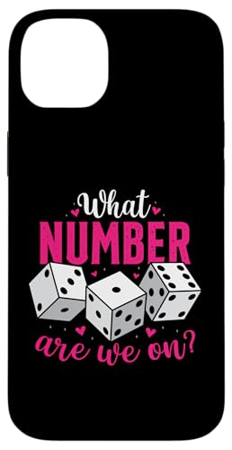 What Number Are We On Funny Bunco Game Night Babe Dice ���f�B�[�X �X�}�z�P�[�X iPhone 14 Plus �p