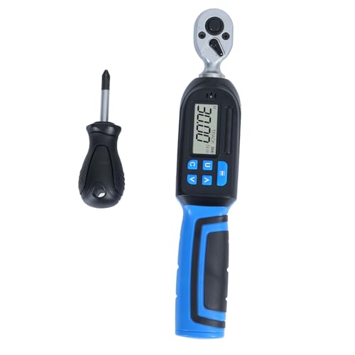 1.5 to 30 N.m Digital Torsion Wrench, LED Notification Buzzer, Peak and Track Modes, Automotive Motorcycle Maintenance Tool with Data Storage, Lightweight Ergonomic Design