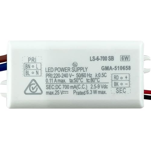 ������Ȃ� LED PDWER SUPPLY LS-6-150 SB LS-6-300 SB LS-6-500 SB LS-6-700 SB Eaglerise �h���C�u�R���g���[���[�p(6W 700MA)